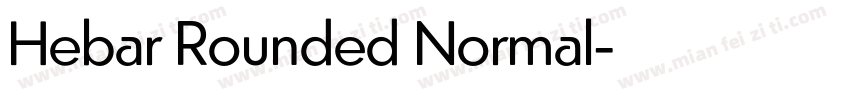 Hebar Rounded Normal字体转换
